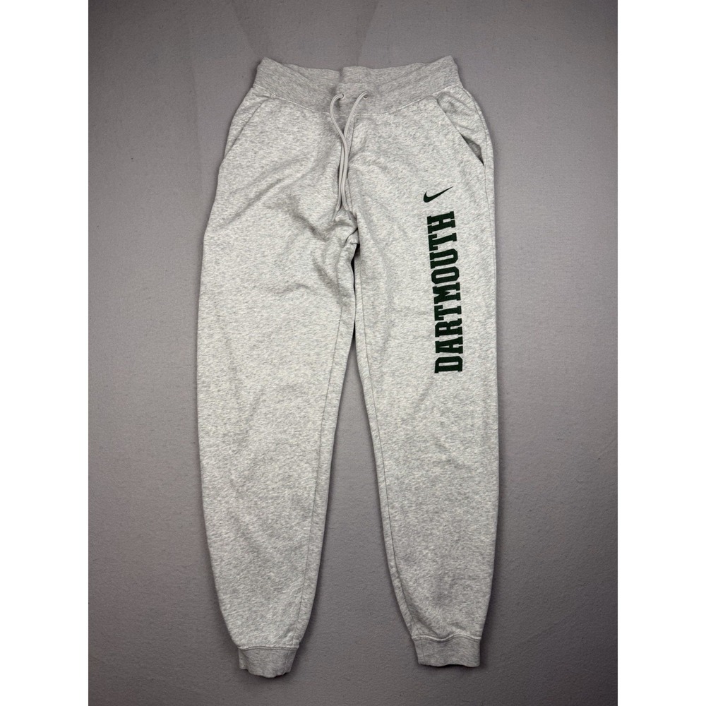 Dartmouth Big Green Nike Sweatpants Women's Small Gray Fleece Joggers Pockets